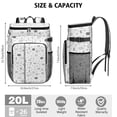 thumbnail image 3 of Cartoon Rocket Backpack Cooler, Cute Kawaii Insulated Cooler Backpack for Kids, Space Galaxy Fun Design for Outdoor Adventure, 3 of 6