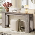 thumbnail image 3 of Tribesigns 70.9" Extra Long Console Table, Wood Sofa Table Behind Couch for Living Room, Gray, 3 of 5