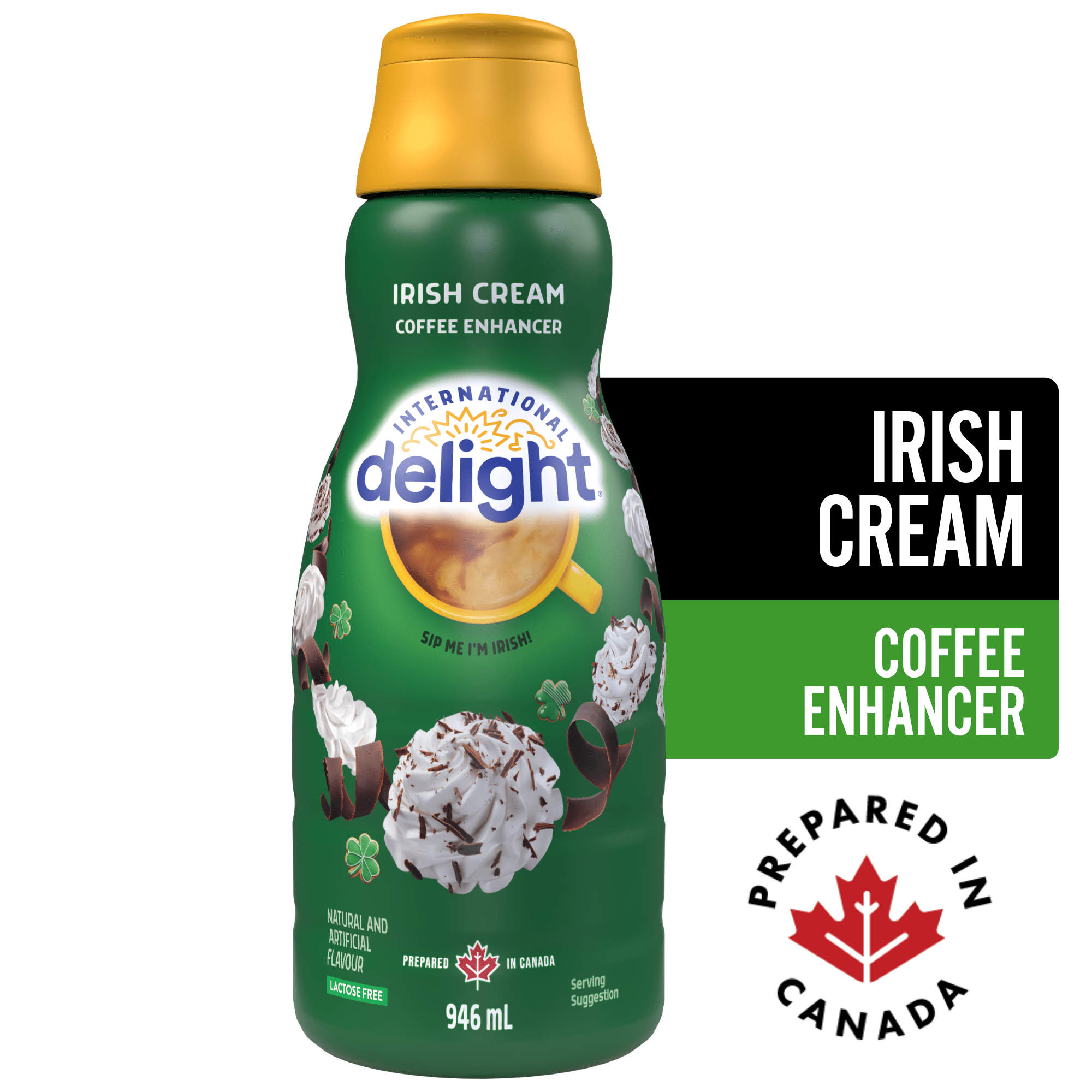 International Delight Rehausseur de Café à la Crème Irlandaise, 946 ml