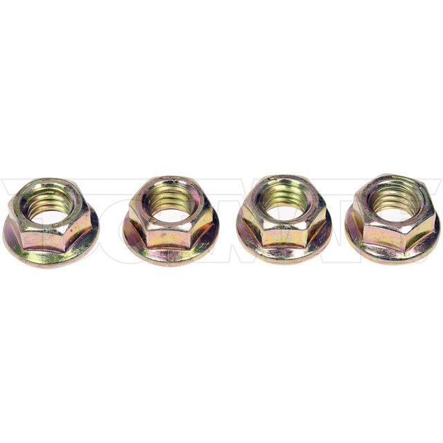 Dorman Nut 962-012D Solutions OE; Écrou à Bride; Filetage 3/8-16 Po; Plaqué Zinc; Acier; Lot de 4
