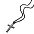 thumbnail image 2 of Collier Croix en Acier Inoxydable pour Hommes Collier Croix en Argent pour Garçon Petite Croix, 2 of 4