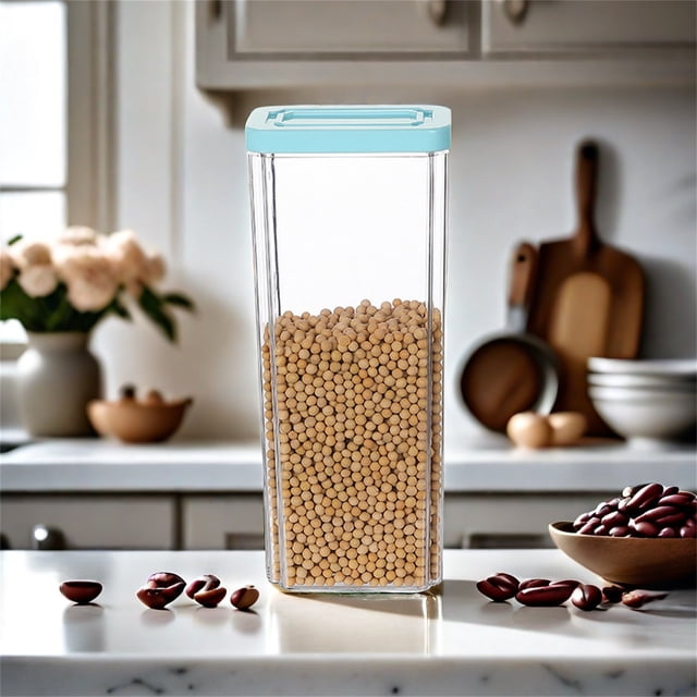 Cagogo under $5 Food Container, Airtight Food Storage Containers Set, Plastic Kitchen Pantry Organizers, Cereal Flour Storage Jars, Food Grade Kitchen Containers, Dry Food Storage