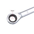 thumbnail image 4 of Unique Bargains Double Box End Ratcheting Wrench (14 x15mm) Metric 72 Teeth 12 Point Ratchet Spanner Tools, CR-V, 4 of 5