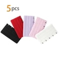 thumbnail image 2 of INSPIRE CHIC Soutien-Gorge Réglable pour Femmes 3 x 5 Crochets 5 Pcs Rallonge de Soutien-Gorge Bande pour les Yeux Bretelle Noir, Rose, Rouge, Blanc, Violet 5, 2 of 5