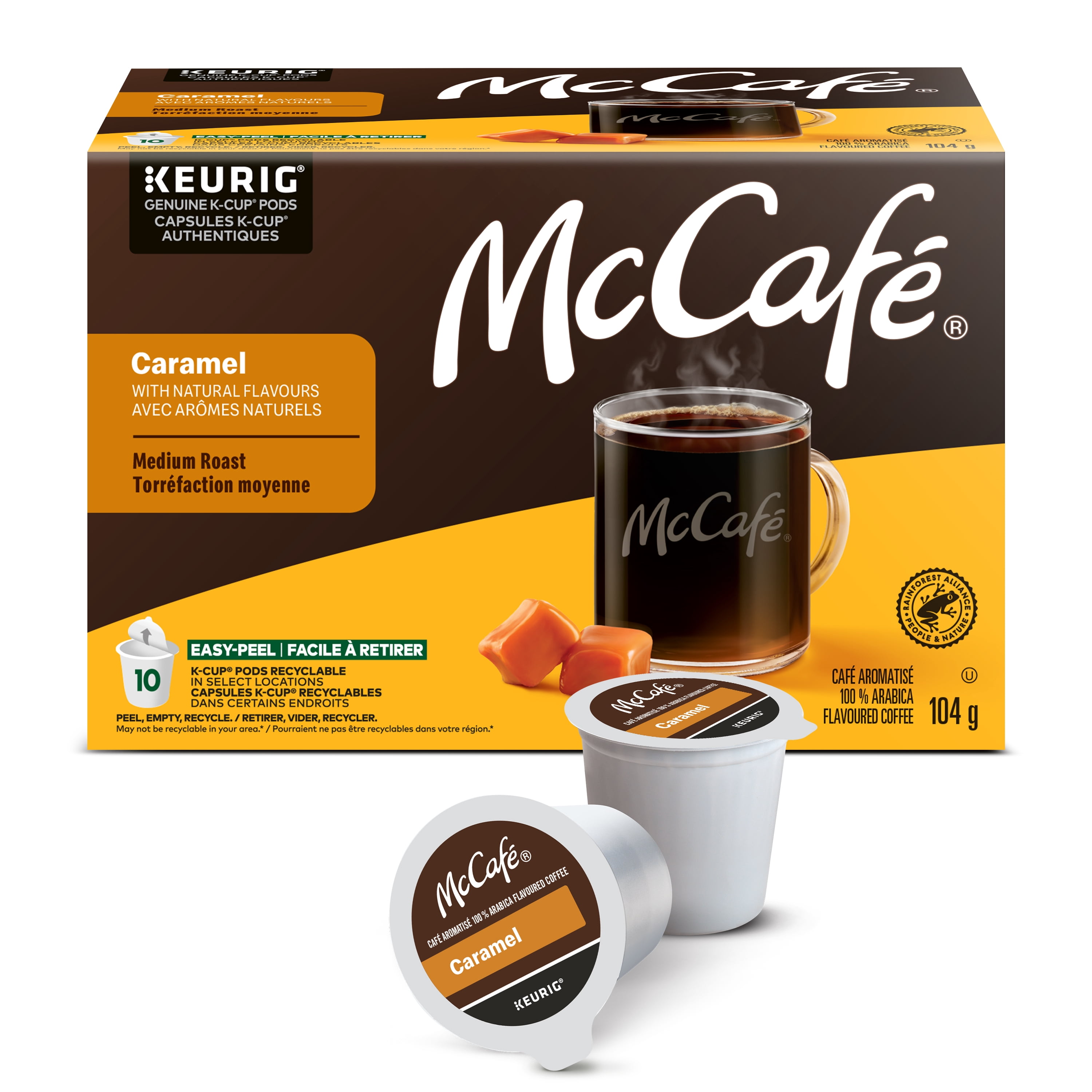 McCafé Premium Caramel Flavoured, Medium Roast, K-Cup Coffee Pods