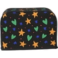 thumbnail image 2 of Toaster Cover 2 Slice Vintage Groovy Flowers Dustproof Bread Maker Cover Fingerprint Bakeware Protection Wide Slot Toaster Bag Reusable Kitchen Small Appliance Cover TC278, 2 of 6