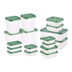 17 Pack Multi-function Plastic Food Storage Containers with Lids Leakproof, Airtight Plastic Meal Prep Containers For Lunch, On The Go, Leftover, Dishwasher/Freezer Safe, BPA-Free