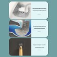 thumbnail image 4 of AHMT Bathroom Toilet Bowl Brush and Holder, Curved Design Toilet Brush for Deep Cleaning Under Rim, Best Toilet Brush Set, Easy Handy Compact Toilet BowlCleaner Brush for Bathroom, 4 of 8