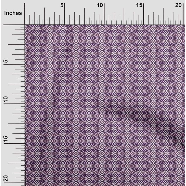 oneOone Cotton Poplin Purple Fabric Geometric Block Fabric For Sewing Printed Craft Fabric By The Yard 56 Inch Wide