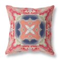 thumbnail image 1 of HomeRoots 411761 20 in. Rouge & Crème Geo Tribal Intérieur & Coussin d'Extérieur & 44; Multi Couleur, 1 of 1
