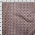 thumbnail image 3 of oneOone Silk Tabby Fabric Leaves & Floral Block Print Sewing Fabric BTY 42 Inch Wide, 3 of 5