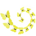 thumbnail image 3 of thinsony 12pcs Pure Color/Colorful 3D Lifelike butterfly Double Sided Adhesive Tape Wall Stickers Decals, 3 of 8