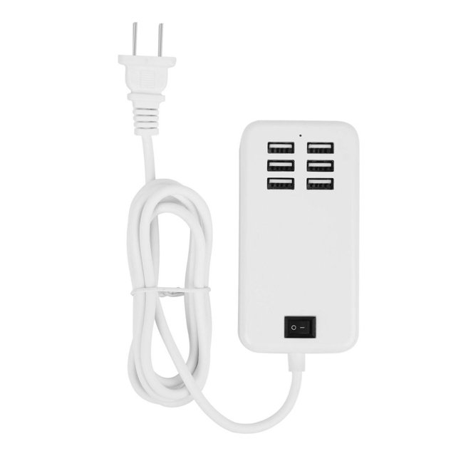 Chargeur Mural USB à 6 Ports Blanc