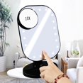 thumbnail image 2 of 10X Anti-Fog Suction Cup Bathroom Shower Makeup Shaving Mirror Pores Magnifier, 2 of 10