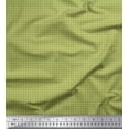 thumbnail image 1 of Soimoi Green polyester Crepe Fabric Geometric Check Decor Fabric Printed Yard 42 Inch Wide, 1 of 3