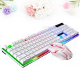 thumbnail image 4 of Miangastore Ensemble Clavier et Souris de Jeu Filaire Rétroéclairage Coloré Clavier et Souris pour Ordinateur Accessoires de Jeu (Blanc), 4 of 8