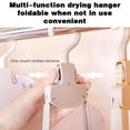 thumbnail image 4 of Kitchen Rack Foldable Travel Hangers Portable Travel Hanger Organizer Plastic Travel Accessories Clothes Drying Rack Folding Hangers For Traveling Camping Flying Rv Cruises Suitcase,Beige Kitchen Ra, 4 of 9