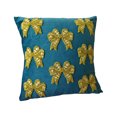 thumbnail image 2 of Wzzjkit Christmas Velvet Bow Pillowcase Green and Blue Available Holiday Decorative Pillowcase, 2 of 6