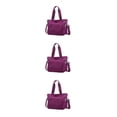 thumbnail image 4 of kurtrusly 1/2/3 Sac Fourre-Tout Durable pour Femmes - Anti-Rayures et Résistant à l'Usure Pratique Violet 3 Pcs, 4 of 6