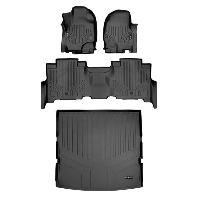 MAXLINER Tapis de Sol Doublure Cargo derrière la 2e Rangée Ensemble Noir Compatible avec Expedition/Navigator 2018-2022 - Siège de Banc de la 2e Rangée (Sans Max Ni L)