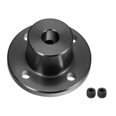 Unique Bargains 5mm Dia H15xD15 Rigid Flange Coupling Motor Guide Shaft Coupler for DIY Parts Black