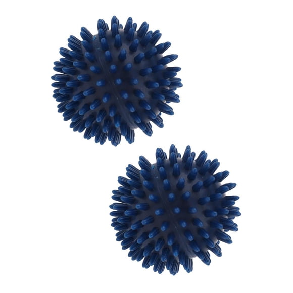 2x Balle de Massage de Réflexologie à Haute Densité en Tissus Hérissés Bras Paume Ha Pied Libération Myofasciale Bleu Foncé