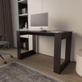 thumbnail image 2 of FM FURNITURE Aurora Writing Computer Desk Engineered Wood Wengue, 2 of 7