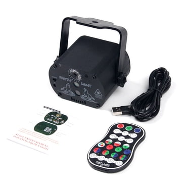 60 Motifs Lampe de Scène Disco LED Contrôle Sonore Stroboscopique avec Télécommande