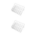 thumbnail image 4 of relayinert Compact Cosmetic Organizer Box For Efficient Space Utilization White Multiple 24 grid small size 2Set, 4 of 6