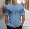 thumbnail image 1 of Styesk T-Shirts pour Hommes Mode Décontractée T-shirt Imprimé Sport Manches Courtes Col Rond Blouses Chemises, 1 of 3