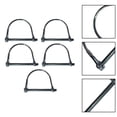 thumbnail image 4 of Lefu Pack of 5 locking pins Tubular folding pin with spring lock, galvanized(6 sizes), 4 of 5