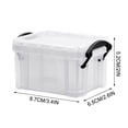thumbnail image 3 of Yhmxh Closet Organizers and Storage Candy Color Mini Storage Box Transparent Storage Box 0.14 Liters Small Glove Box Cute Lock Jewelry Box Mini Storage, 3 of 5