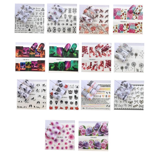 Multi Pattern Cartoon Animal Dream Catcher Nails Art Sticker nail sticker 3D Nail Wrap Sticker Tips DIY Manicura Stickers Tool