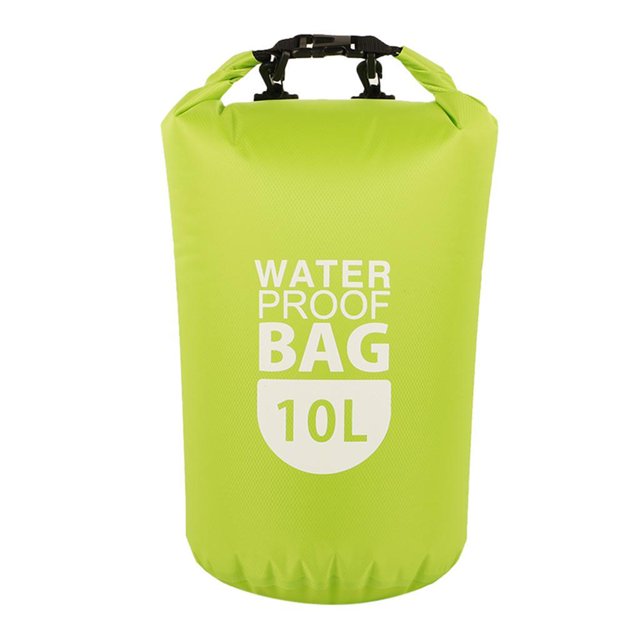 maskred Sac Étanche Premium pour Rafting, Canoë, Plongée et Natation, Sûr et Sec en Toute Condition, Vert 10L 1ensemble