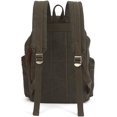 thumbnail image 5 of KAUKKO Vintage Casual Canvas and Leather Rucksack Backpack, 1Green, 5 of 5