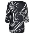 thumbnail image 1 of T-shirt Décontracté à Manches Mi-Longues Imprimé pour Femmes, Col Rond, Mode Printemps; Halloween; Action de Grâce; Noël; Travail; Maison; Quotidien; Rendez-Vous; Anniversaire; Fête, 1 of 8