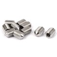 thumbnail image 1 of Unique Bargains M10x1.5mm Mâle Point de Cône de Filetage Hexagonal Vis Sans Tête 10pcs, 1 of 1
