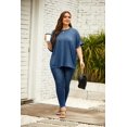 thumbnail image 4 of ORUYROP T-Shirt Surdimensionné pour Femmes Été Décontracté à Manches Courtes Tee Ample Hauts, 4 of 5
