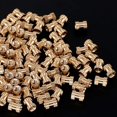 thumbnail image 4 of Wekity M2.5x3.8mm Female Thread Knurled Nuts,200PCS Hx5mm OD Brass Threaded Insert Embedment Nuts Hydraulic Welded Joint Injection Molding Assortment Kit for 3D Printing Injection Molding-0621, 4 of 5