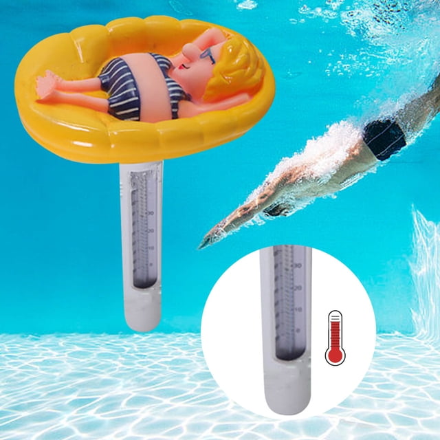 TIMIFIS Water Thermometer Swimming Pool Temperature Gauge Float Temperature Gauge Swimming Pool Temperature Gauge Boys and Water Temperature Gauge Kitchen Appliances