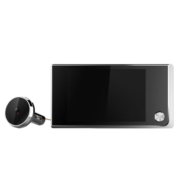 3.5 in Hidden Electronic Door Eye with 1 MP Camera, Wi-Fi Live View, Motion Alerts, Night Vision, LCD Display, and MicroSD Card Support