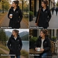 thumbnail image 5 of Reebok Women's Long Softshell Rain Jacket, Sizes XS-XXL, 5 of 5