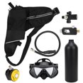 thumbnail image 2 of Octpeak 1L Réservoir d'Oxygène de Plongée, 1L Réservoir d'Oxygène de Plongée Ensemble Portable Kit de Respiration Sous-Marine Équipement de Réservoir de Plongée, Kit de Respiration de Plongée, 2 of 8