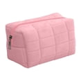 thumbnail image 1 of Jolie Trousse Cosmétique Grande Capacité, Sac de Rangement Portable en Peluche Velours, Sac de Rangement Personnalité Cœur de Fille, 1 of 2