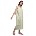 thumbnail image 2 of Moomaya Printed Womens Button Placket Mid Long Nightdress Cotton Night Gown, 2 of 5
