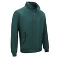 thumbnail image 2 of Pisexur Plus Size Jackets for Men Man Solid Color Zipper Pockets Stand Collar Hoodie Coat Fall Jackets Windbreaker Jackets, 2 of 4