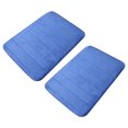 thumbnail image 2 of Boovnll Bathroom Rugs, Absorbent Thicken Non-Slip Backing Thick Velvet Floor Mat Kitchen Bathroom Foot Mat Solid Color Cotton Foot Mat 2Pc, Bath Mat, Bath Mats for Bathroom, 2 of 5