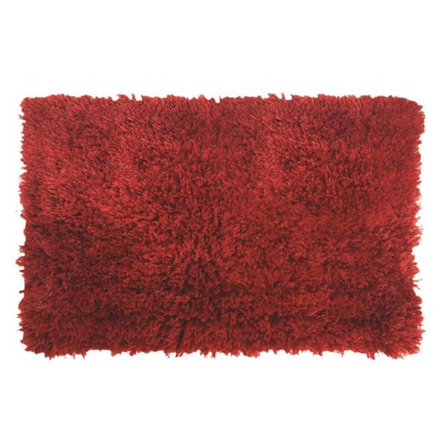 Olivia Gray RGF06813 20 x 32 in. Freemont Shaggy Bath Rug - Burgundy