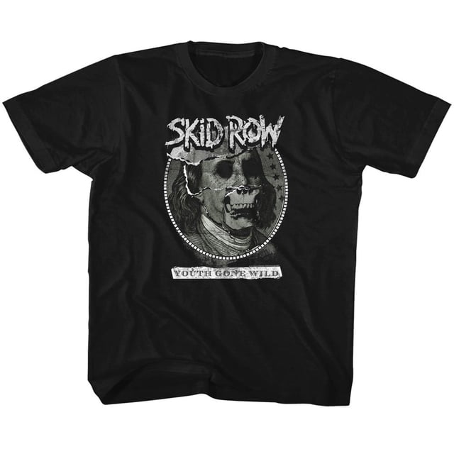 Skid Row Heavy Metal Band Dead Benji Noir Jeunesse Grands Garçons T-Shirt Tee