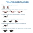 thumbnail image 5 of Portable Outdoor Nylon Hammock 440 LBS Max Capacity with Sewn-On Storage Bag Pouch (Blue), 5 of 5